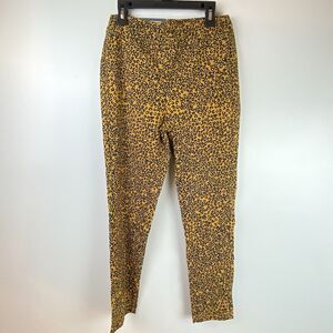 NWT Who What Wear Ankle Cropped Stretch High Rise Leopard Print Leggings 2
